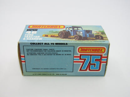 Matchbox Superfast 46C Ford Tractor Metallic Green Yellow Hubs