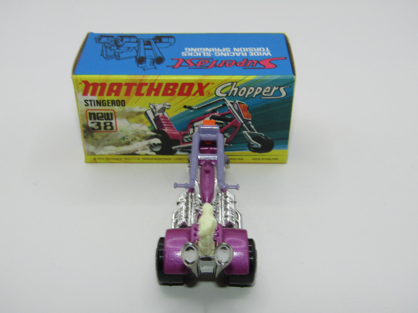 Matchbox Superfast 38B Stingeroo LIGHT Purple Handlebars