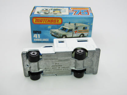 Matchbox Superfast No 41C Ambulance - NO LABELS Applied