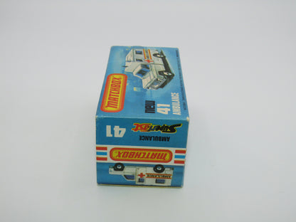 Matchbox Superfast No 41C Ambulance - NO LABELS Applied
