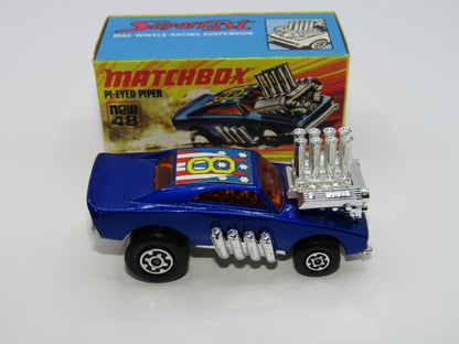 Matchbox Superfast 48B Pi-Eyed Piper Glossy Metallic Blue