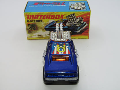 Matchbox Superfast 48B Pi-Eyed Piper Glossy Metallic Blue