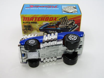 Matchbox Superfast 48B Pi-Eyed Piper Glossy Metallic Blue