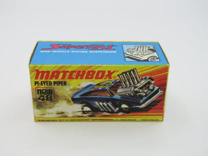 Matchbox Superfast 48B Pi-Eyed Piper Glossy Metallic Blue