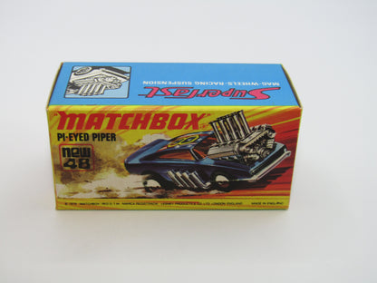 Matchbox Superfast 48B Pi-Eyed Piper Glossy Metallic Blue