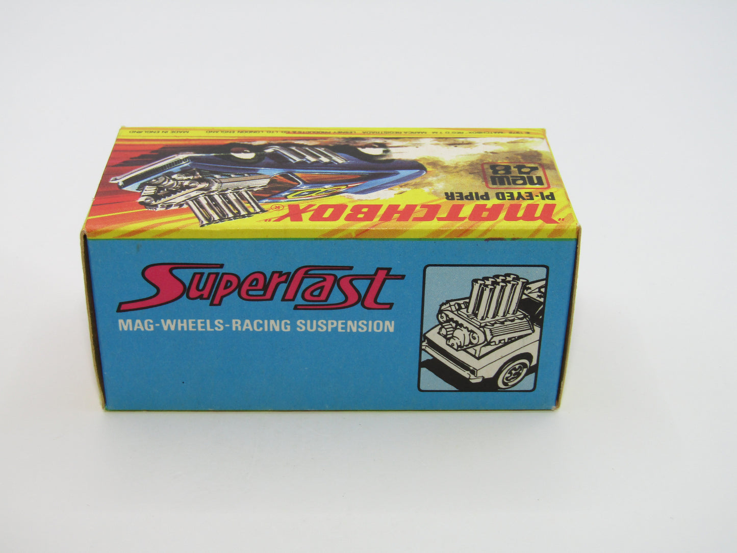 Matchbox Superfast 48B Pi-Eyed Piper Glossy Metallic Blue