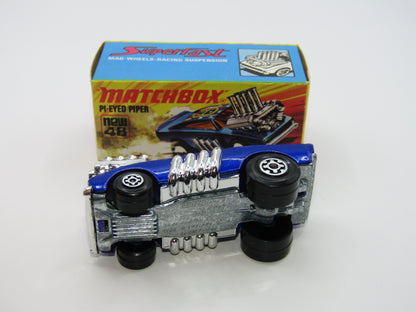 Matchbox Superfast 48B Pi-Eyed Piper BLUE Windows