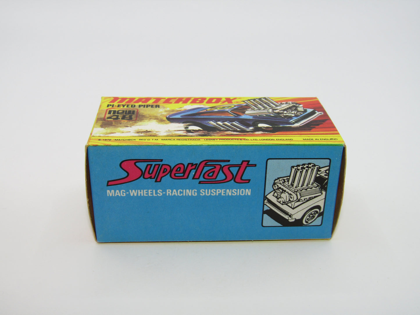 Matchbox Superfast 48B Pi-Eyed Piper BLUE Windows