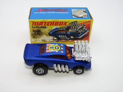Matchbox Superfast 48B Pi-Eyed Piper MATT Metallic DARK BLUE