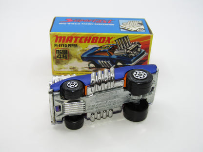 Matchbox Superfast 48B Pi-Eyed Piper MATT Metallic DARK BLUE