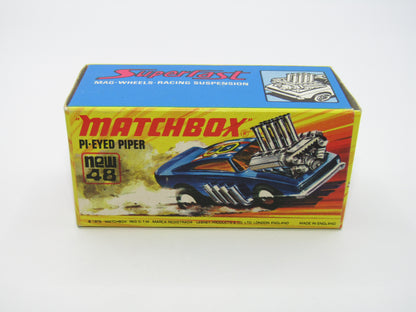 Matchbox Superfast 48B Pi-Eyed Piper MATT Metallic DARK BLUE