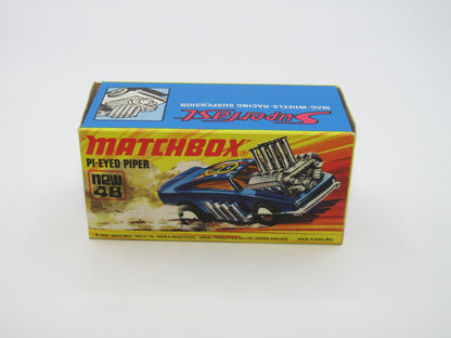 Matchbox Superfast 48B Pi-Eyed Piper MATT Metallic DARK BLUE