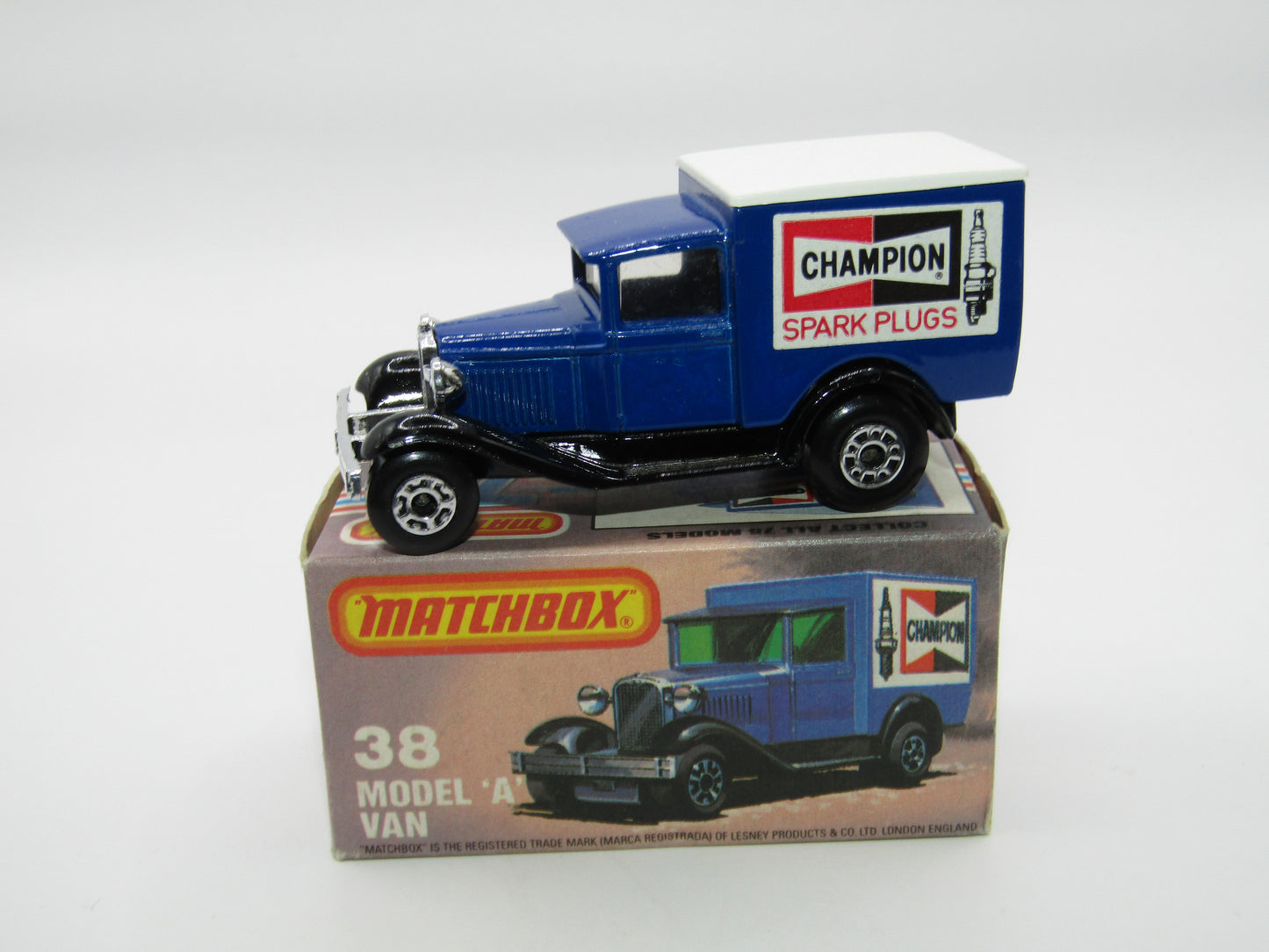 Matchbox Superfast 38E Model A Van CLEAR Windows