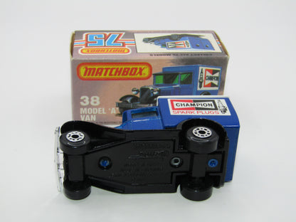 Matchbox Superfast 38E Model A Van CLEAR Windows