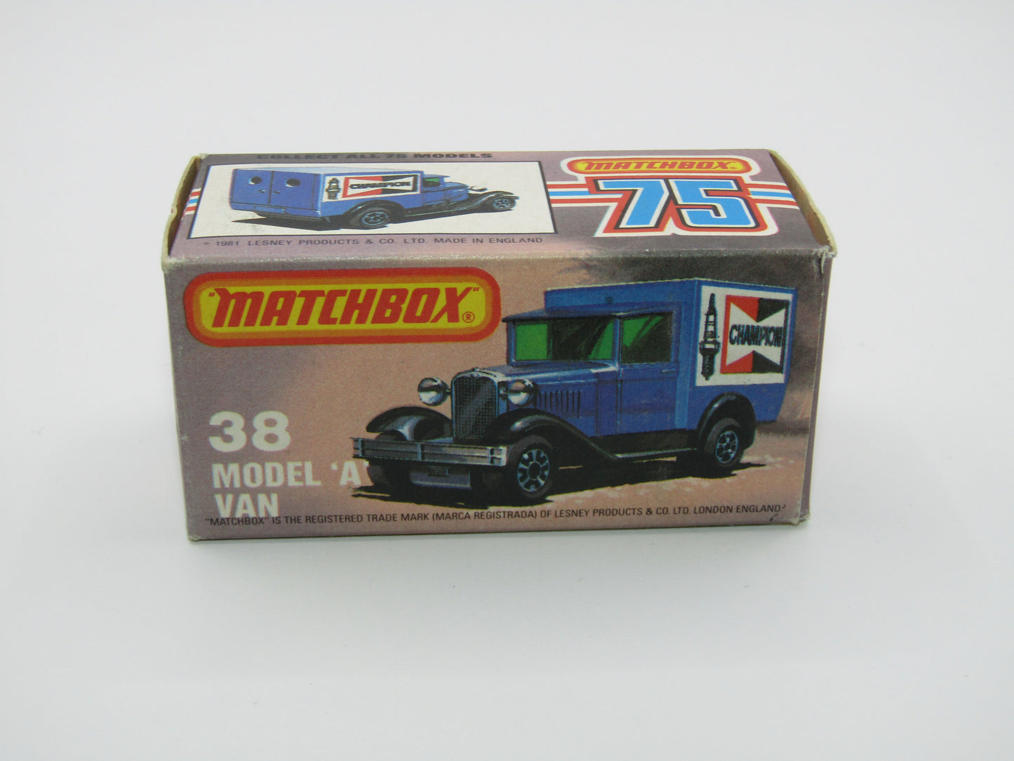 Matchbox Superfast 38E Model A Van CLEAR Windows