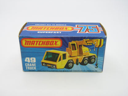 Matchbox Superfast 49C Crane Truck DARK RED Green Windows