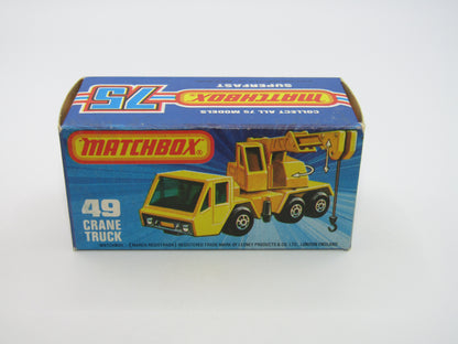 Matchbox Superfast 49C Crane Truck DARK RED Green Windows