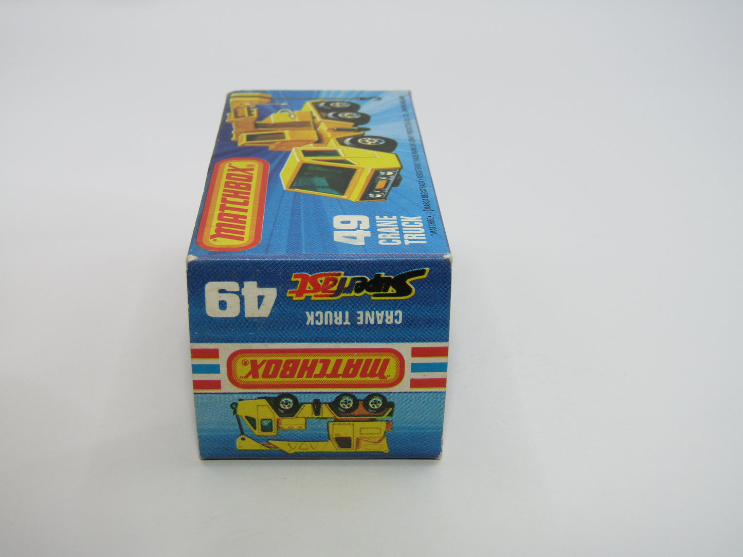 Matchbox Superfast 49C Crane Truck DARK RED Green Windows