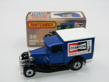 Matchbox Superfast 38E Model A Van LIGHT AMBER Windows
