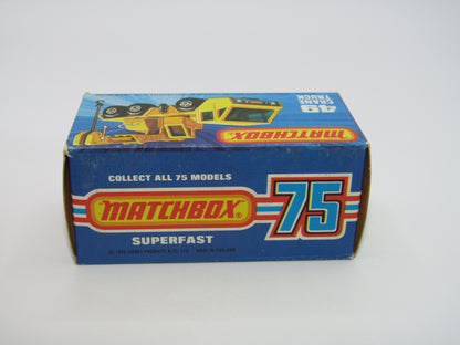 Matchbox Superfast 49C Crane Truck DARK RED Green Windows