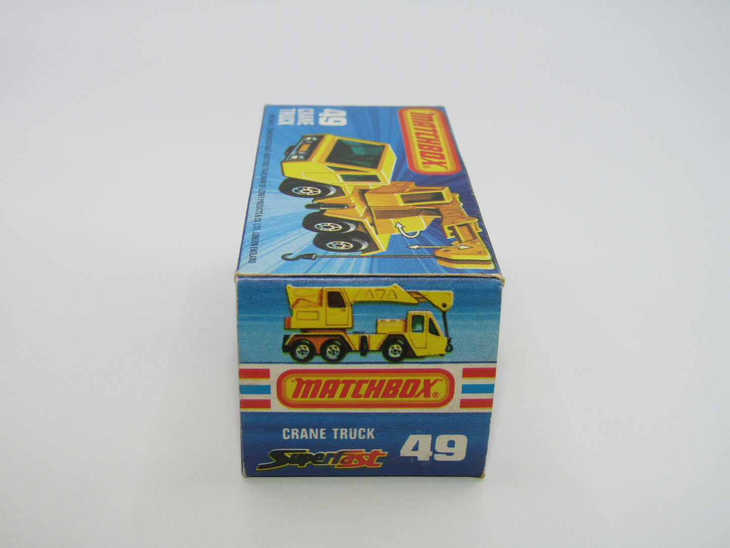 Matchbox Superfast 49C Crane Truck DARK RED Green Windows