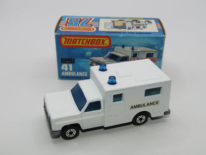 Matchbox Superfast No 41C Ambulance SMALL Ambulance Labels TO FRONT