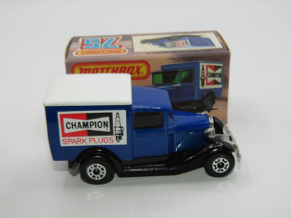 Matchbox Superfast 38E Model A Van LIGHT AMBER Windows