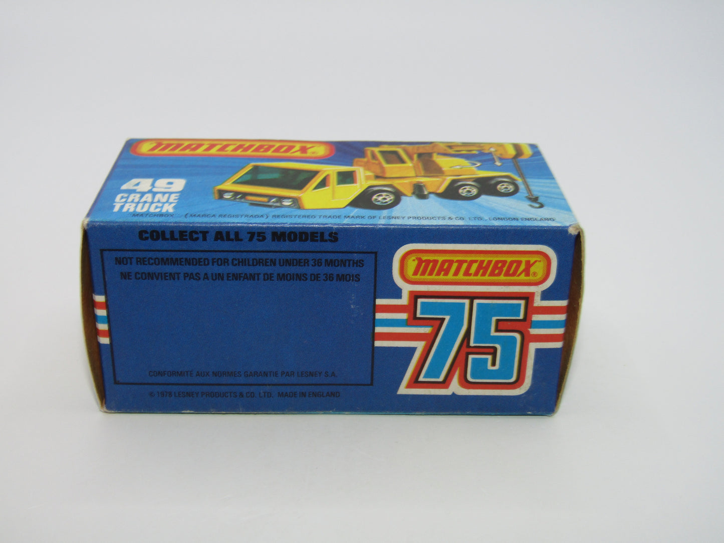 Matchbox Superfast 49C Crane Truck DARK RED Green Windows