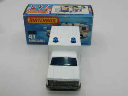Matchbox Superfast No 41C Ambulance SMALL Ambulance Labels TO FRONT