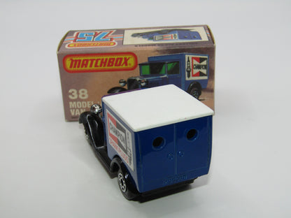 Matchbox Superfast 38E Model A Van LIGHT AMBER Windows