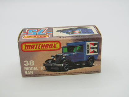 Matchbox Superfast 38E Model A Van LIGHT AMBER Windows