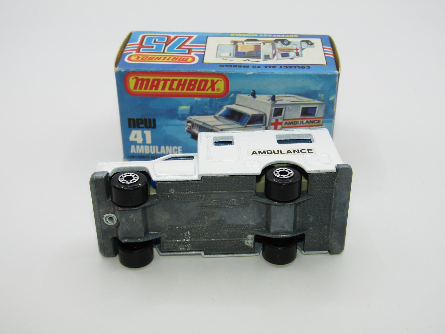 Matchbox Superfast No 41C Ambulance SMALL Ambulance Labels TO FRONT