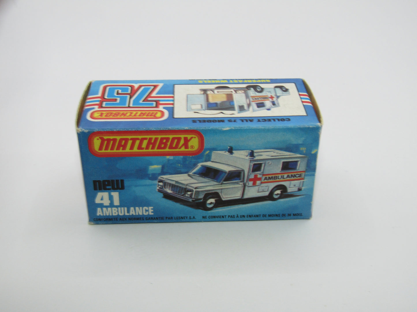 Matchbox Superfast No 41C Ambulance SMALL Ambulance Labels TO FRONT