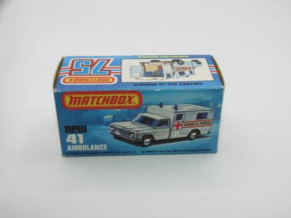 Matchbox Superfast No 41C Ambulance SMALL Ambulance Labels TO FRONT