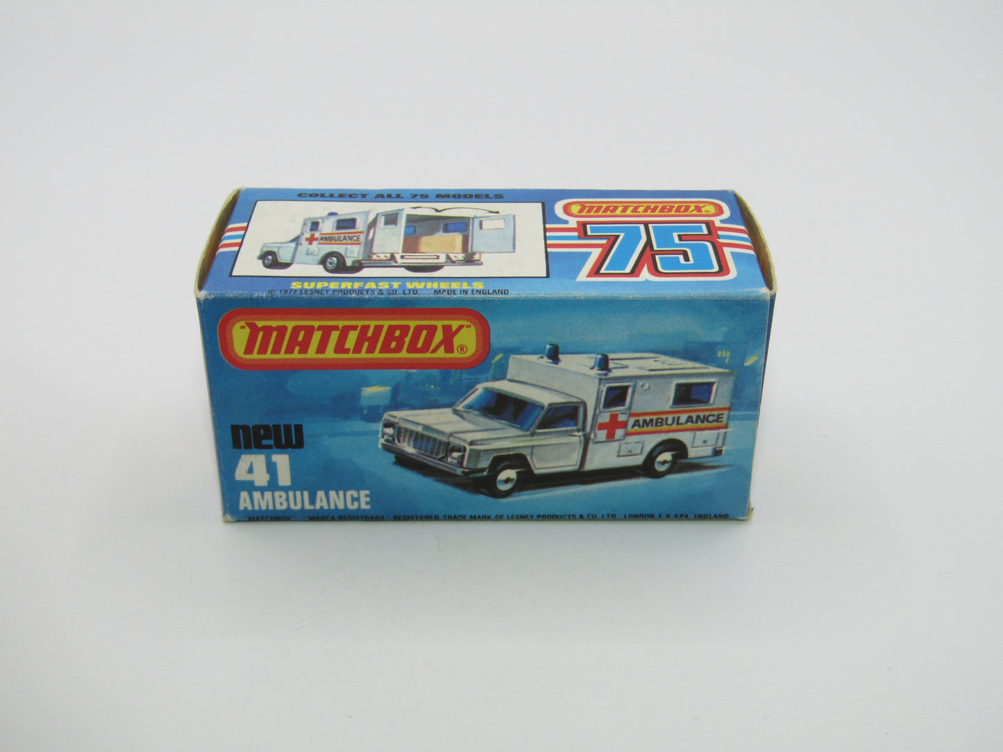 Matchbox Superfast No 41C Ambulance SMALL Ambulance Labels TO FRONT