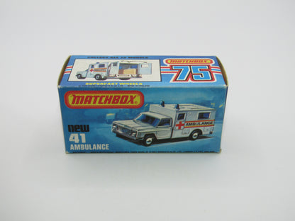 Matchbox Superfast No 41C Ambulance SMALL Ambulance Labels TO FRONT