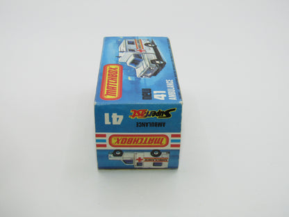 Matchbox Superfast No 41C Ambulance SMALL Ambulance Labels TO FRONT
