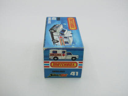 Matchbox Superfast No 41C Ambulance SMALL Ambulance Labels TO FRONT