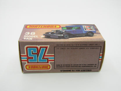 Matchbox Superfast 38E Model A Van LIGHT AMBER Windows