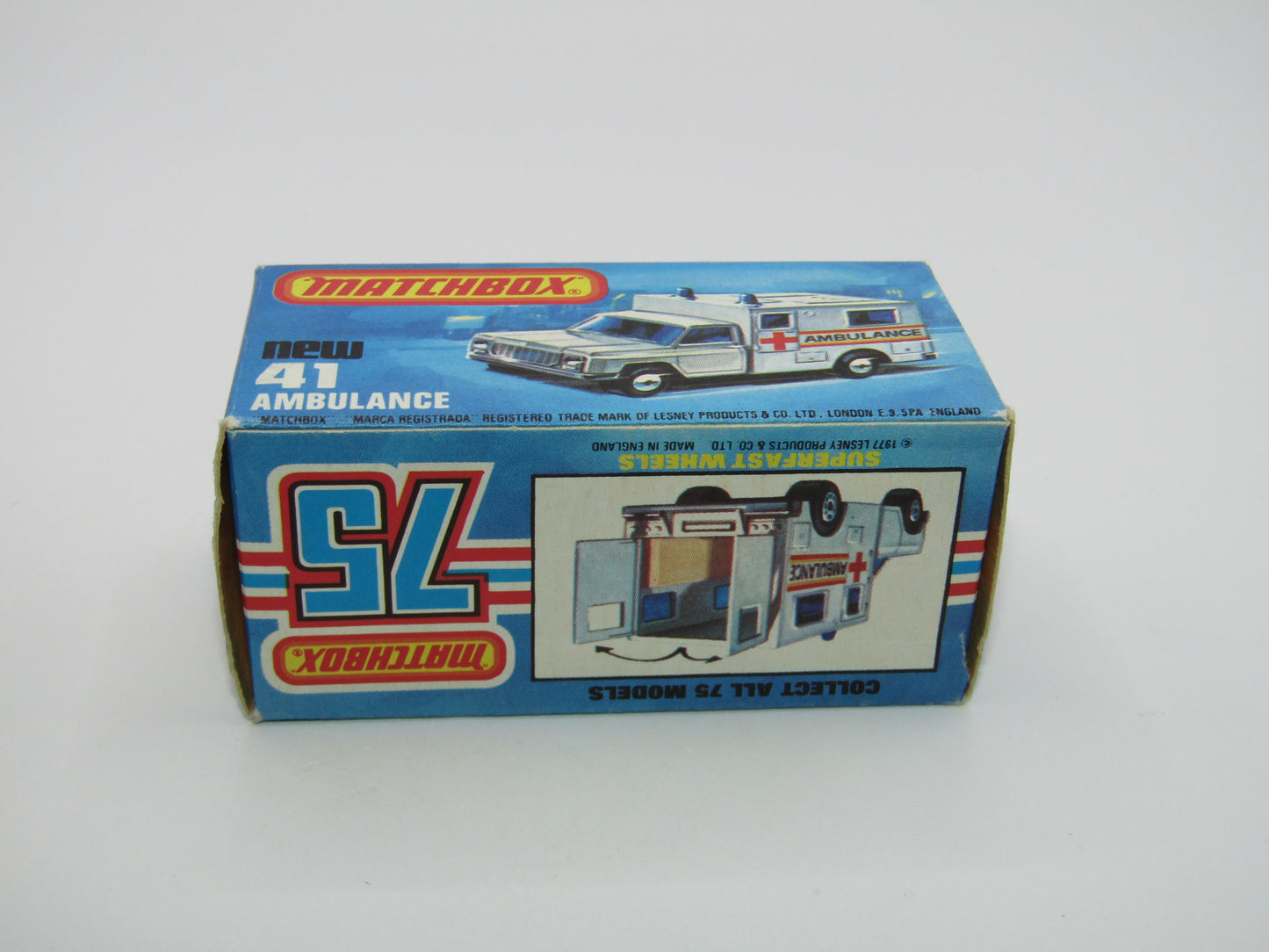 Matchbox Superfast No 41C Ambulance SMALL Ambulance Labels TO FRONT