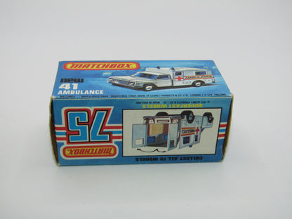 Matchbox Superfast No 41C Ambulance SMALL Ambulance Labels TO FRONT