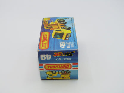 Matchbox Superfast 49C Crane Truck LIGHT RED CLEAR Windows