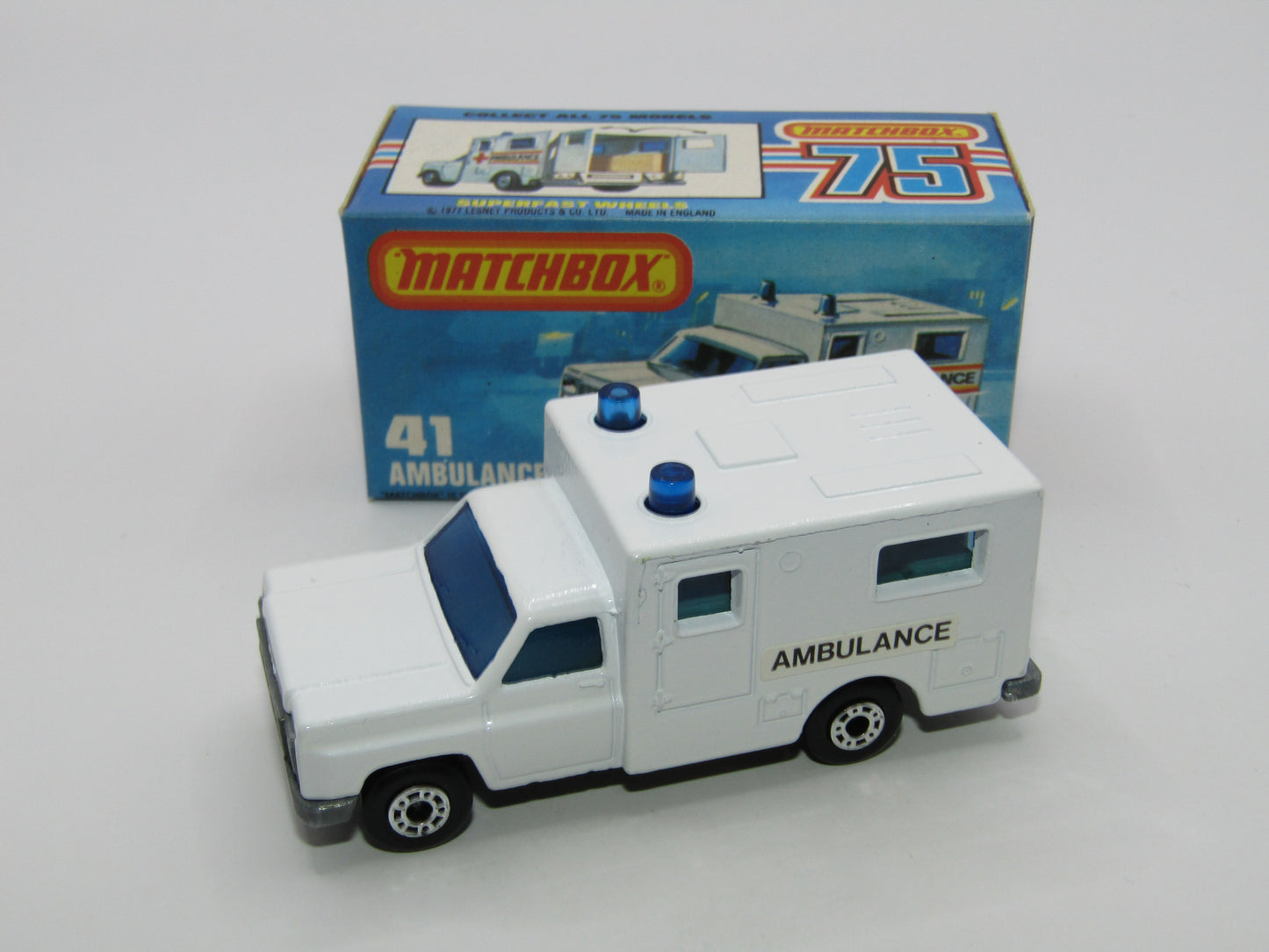 Matchbox Superfast No 41C Ambulance SMALL Ambulance Labels