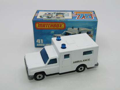 Matchbox Superfast No 41C Ambulance SMALL Ambulance Labels