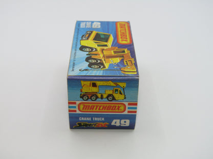Matchbox Superfast 49C Crane Truck LIGHT RED CLEAR Windows