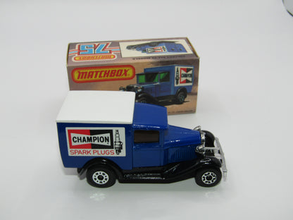 Matchbox Superfast 38E Model A Van Dark Amber Windows