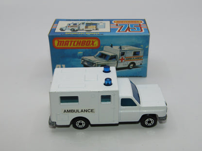 Matchbox Superfast No 41C Ambulance SMALL Ambulance Labels