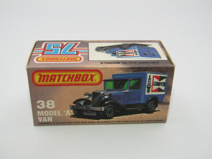Matchbox Superfast 38E Model A Van Dark Amber Windows