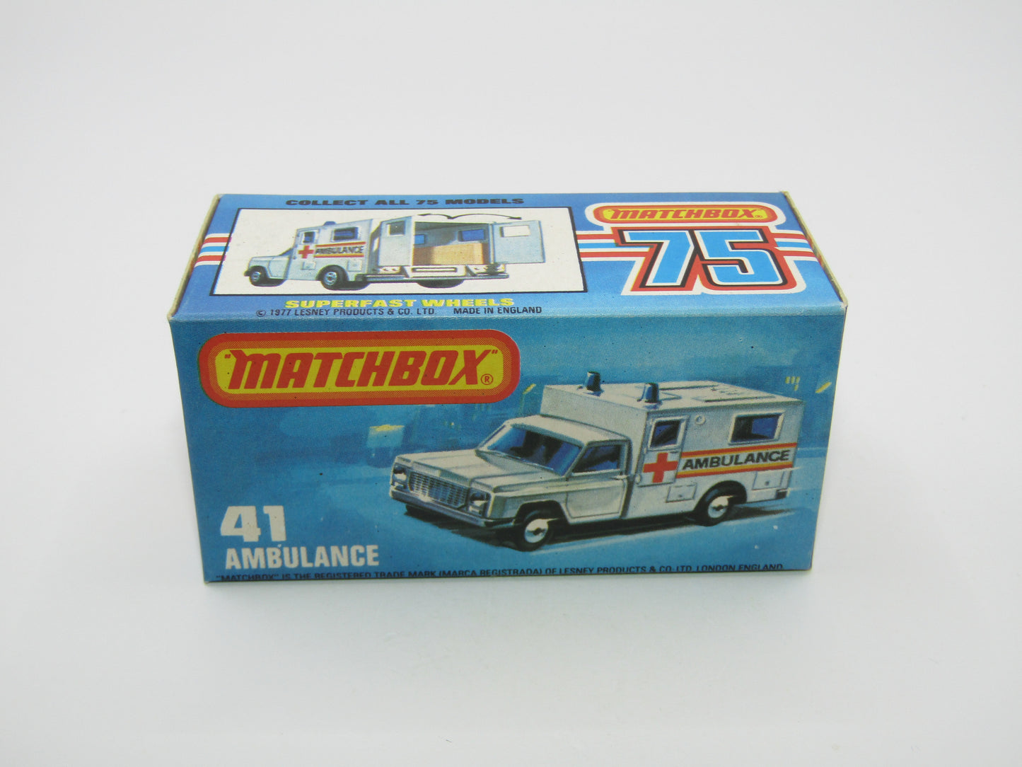 Matchbox Superfast No 41C Ambulance SMALL Ambulance Labels