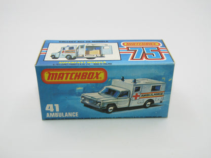 Matchbox Superfast No 41C Ambulance SMALL Ambulance Labels